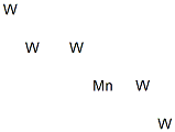 Manganese pentatungsten Struktur