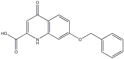 7-Benzyloxy-1,4-dihydro-4-oxoquinoline-2-carboxylic acid Struktur