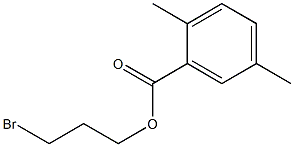 2,5-Dimethylbenzenecarboxylic acid 3-bromopropyl ester Struktur