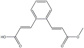 Benzene-1,2-bis(acrylic acid methyl) ester Struktur