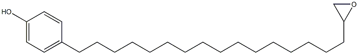 4-(16-Oxiranylhexadecyl)phenol Struktur