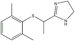 2-[1-(2,6-Dimethylphenylthio)ethyl]-2-imidazoline Struktur