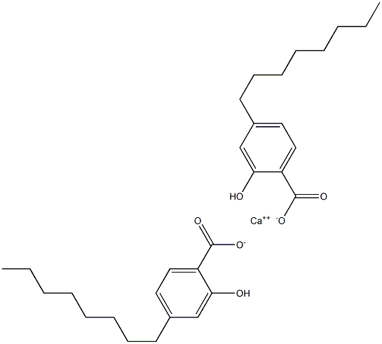 Bis(4-octyl-2-hydroxybenzoic acid)calcium salt Struktur