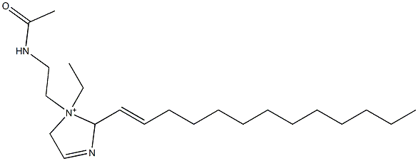 1-[2-(Acetylamino)ethyl]-1-ethyl-2-(1-tridecenyl)-3-imidazoline-1-ium Struktur