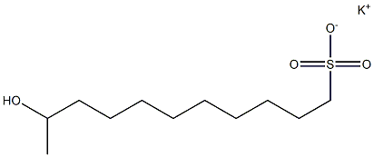 10-Hydroxyundecane-1-sulfonic acid potassium salt Struktur