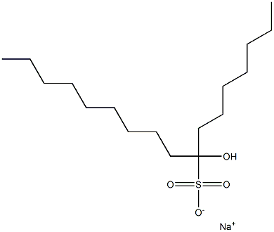 8-Hydroxyheptadecane-8-sulfonic acid sodium salt Struktur