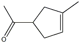 4-Acetyl-1-methyl-1-cyclopentene Struktur