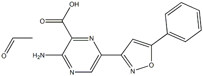 [2-Amino-5-(5-phenylisoxazol-3-yl)pyrazine-3-carboxylic acid ethyl]1-oxide Struktur