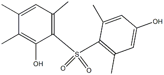 2,4'-Dihydroxy-2',3,4,6,6'-pentamethyl[sulfonylbisbenzene] Struktur