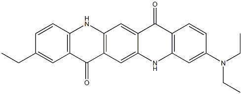 3-(Diethylamino)-9-ethyl-5,12-dihydroquino[2,3-b]acridine-7,14-dione Structure