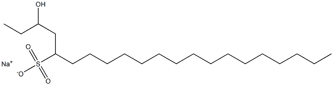 3-Hydroxyhenicosane-5-sulfonic acid sodium salt Struktur