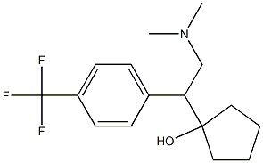 1-[1-(4-Trifluoromethylphenyl)-2-dimethylaminoethyl]cyclopentanol Struktur