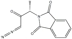 (S)-1-Diazo-3-phthalimidyl-2-butanone Struktur