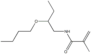 N-(2-Butoxybutyl)methacrylamide Struktur