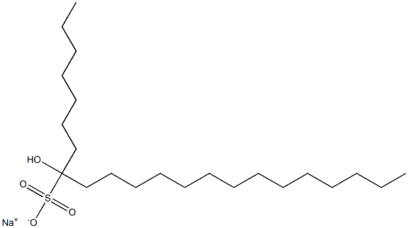 8-Hydroxydocosane-8-sulfonic acid sodium salt Struktur