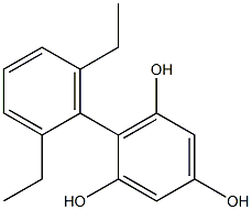 2-(2,6-Diethylphenyl)benzene-1,3,5-triol Structure