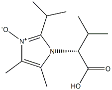 3-[(R)-1-Carboxy-2-methylpropyl]-4,5-dimethyl-2-isopropyl-3H-imidazole 1-oxide Struktur