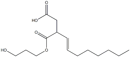 2-(1-Octenyl)succinic acid hydrogen 1-(3-hydroxypropyl) ester Struktur