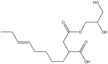 3-(5-Octenyl)succinic acid hydrogen 1-(2,3-dihydroxypropyl) ester Struktur