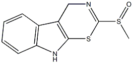 4,9-Dihydro-2-(methylsulfinyl)-1,3-thiazino[6,5-b]indole Struktur