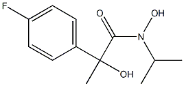 N-Isopropyl-2-hydroxy-2-methyl-2-(4-fluorophenyl)acetohydroxamic acid Struktur