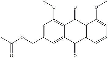 4,5-Dimethoxy-2-(acetoxymethyl)anthracene-9,10-dione Struktur