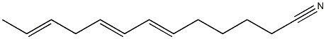 6,8,11-Tridecatrienenitrile Struktur