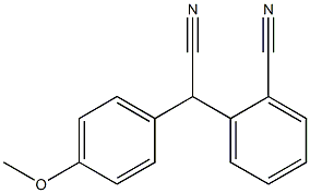 (2-Cyanophenyl)(4-methoxyphenyl)acetonitrile Struktur