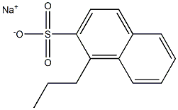 1-Propyl-2-naphthalenesulfonic acid sodium salt Struktur