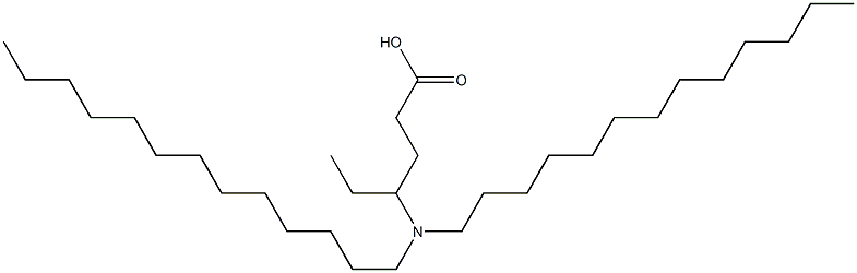 4-(Ditridecylamino)hexanoic acid Struktur