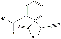 (+)-Phthalic acid hydrogen 1-[(R)-3-butyne-2-yl] ester Struktur