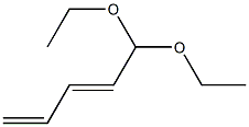 2,4-Pentadienal diethyl acetal Struktur