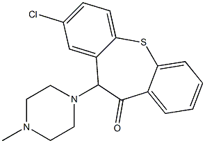 2-Chloro-11-(4-methyl-1-piperazinyl)dibenzo[b,f]thiepin-10(11H)-one Struktur