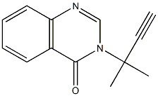 3-(1,1-Dimethyl-2-propynyl)quinazolin-4(3H)-one Struktur