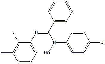 N-Hydroxy-N-(4-chlorophenyl)-N'-(2,3-xylyl)benzamidine Struktur