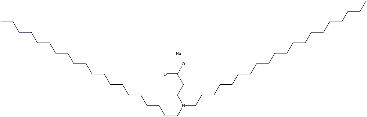 3-(Diicosylamino)propanoic acid sodium salt Struktur