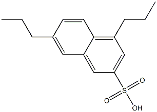 4,7-Dipropyl-2-naphthalenesulfonic acid Struktur