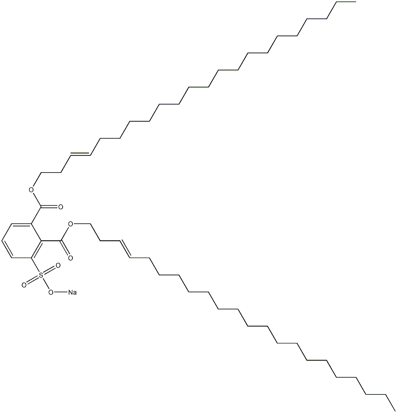 3-(Sodiosulfo)phthalic acid di(3-docosenyl) ester Struktur