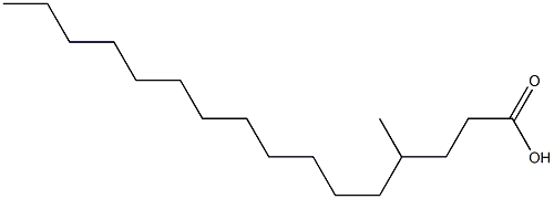 4-Methylhexadecanoic acid Struktur