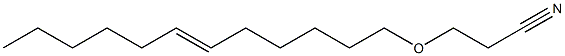 3-(6-Dodecenyloxy)propiononitrile Struktur