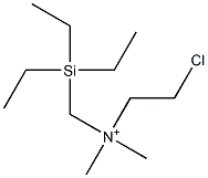 2-Chloro-N,N-dimethyl-N-(triethylsilylmethyl)ethanaminium Struktur