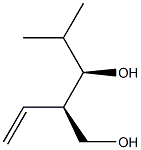 (2R,3R)-2-Ethenyl-4-methyl-1,3-pentanediol Struktur