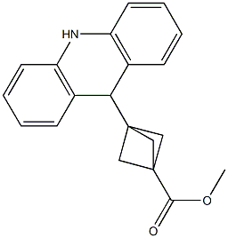 3-[(9,10-Dihydroacridin)-9-yl]bicyclo[1.1.1]pentane-1-carboxylic acid methyl ester Struktur