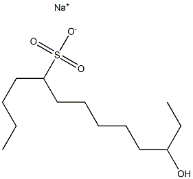 11-Hydroxytridecane-5-sulfonic acid sodium salt Struktur