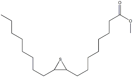 9,10-Epithiooctadecanoic acid methyl ester Struktur