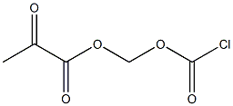 Chlorocarbonic acid (2-oxopropanoyl)oxymethyl ester Struktur