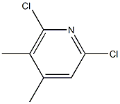 2,6-Dichloro-4,5-dimethylpyridine Struktur