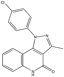 1-(4-Chlorophenyl)-3-methyl-1H-pyrazolo[4,3-c]quinolin-4(5H)-one Struktur