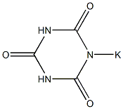 1-Potassiohexahydro-1,3,5-triazine-2,4,6-trione Struktur