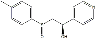 (1R)-1-(4-Pyridyl)-2-(p-tolyl)sulfinylethanol Struktur